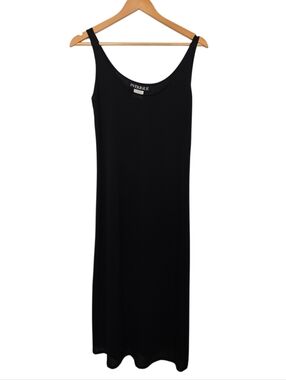 Intrigue Black Maxi Slip Dress Small